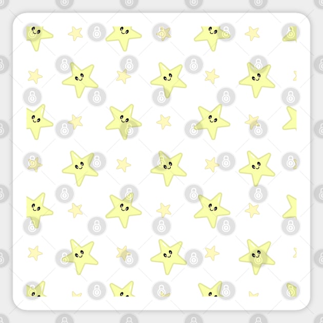 Kawaii Cute Star Pattern Sticker by Kelly Gigi